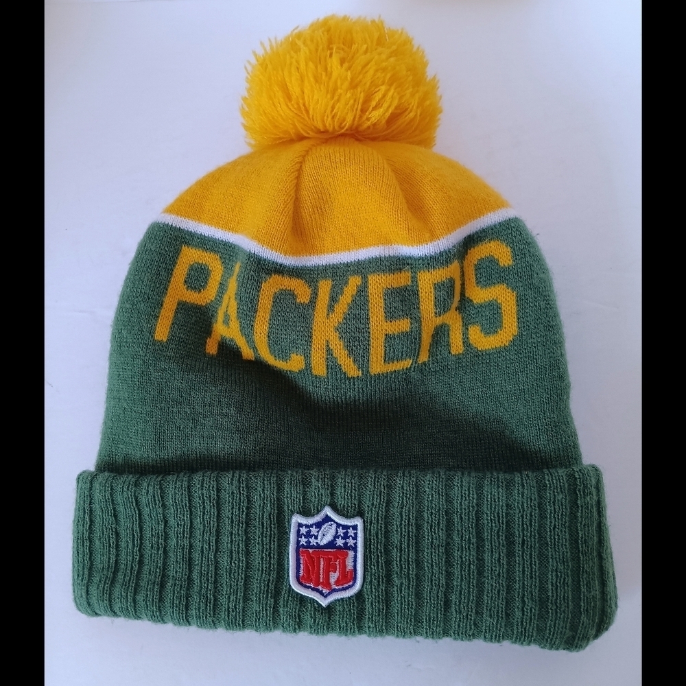 Green Bay Packers Knit Winter Hat Beanie NFL Football New Era One Size - Picture 2 of 5
